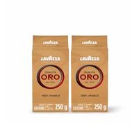 Lavazza, Qualità Oro, Ground Coffee, 2 x 250g | ntensity 5/10, with Notes of Fruit and Flowers, 100% Arabica, Medium Roasting, Ideal for Moka Pot and French Press