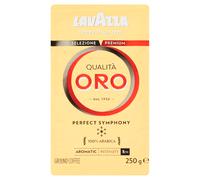 Lavazza, Qualità Oro, Ground Coffee with Aromatic Notes of Fruit and Flowers, for a Velvety Espresso, 100% Arabica Coffee Beans, Intensity 5/10, Medium Roast, 250 g