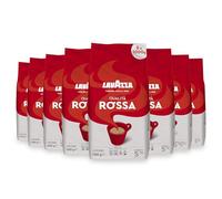 Lavazza Qualità Rossa Coffee Beans, Medium Roast, 1 kg Each, 8-Pack | Intensity 5/10, with Aromatic Notes of Chocolate and Dried Fruit, Arabica and Robusta, Medium Roasting