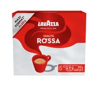 Lavazza, Qualità Rossa, Ground Coffee, 1 kg, Ideal for Moka Pots, with Aromatic Notes of Chocolate and Dried Fruits, Arabica and Robusta, Intensity 5/10, Medium Roasting, 4 x 250g