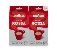 Lavazza Qualità Rossa Ground Coffee, Medium Roast, 250 g Each, 2-Pack