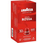 Lavazza Qualità Rossa, Nespresso Compatible Aluminium Capsules, Zero CO2 Impact, 30 Count
