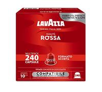 Lavazza, Red quality, 240 aluminium coffee capsules compatible with Nespresso machines* Original, with notes of chocolate and dried fruit, arabica and robust, intensity 10/13, roast