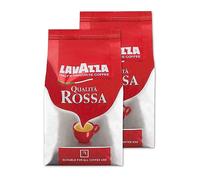 Lavazza Rossa Coffee Beans (2 Packs of 1Kg) | Intensity 5/10, with Aromatic Notes of Chocolate and Dried Fruit, Arabica and Robusta, Medium Roasting