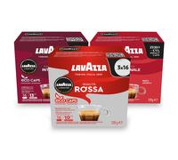 Lavazza, Strong Trio, A Modo Mio, Coffee Capsules, Compostable, 3 packs of 16 Coffee Pods (48 Coffee Capsules)