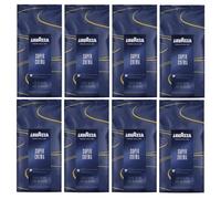 Lavazza Super Crema Coffee Beans 1kg (Pack of 8) - Medium Roast Italian Espresso Blend with Rich Aroma