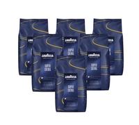 Lavazza Super Crema Coffee Beans (6 Packs of 1kg) | Freshly grinds for aromatic results, providing a bulk supply suited for busy cafes and commercial catering.
