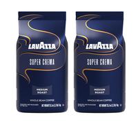 Lavazza Super Crema Espresso Coffee Beans Medium Roast 1 kg Pack of 2