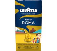 Lavazza, Tales of Roma, 10 Nespresso Original Machine-Compatible Coffee Capsules, with Notes of Hazelnut and Dark Chocolate, Arabica and Robusta, Intensity 10/13, Medium Roast