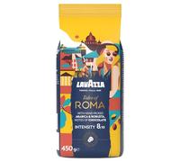 Lavazza, Tales of Roma, Coffee Beans, Ideal for Espresso Coffee Machines, with Aromatic Notes of Hazelnut and Dark Chocolate, Arabica and Robusta, Intensity 8/10, Medium Roasting, 450 g