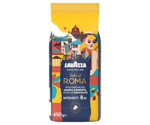 Lavazza, Tales of Roma, Coffee Beans, Ideal for Espresso Coffee Machines, with Aromatic Notes of Hazelnut and Dark Chocolate, Arabica and Robusta, Intensity 8/10, Medium Roasting, 450 g