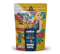 Lavazza, Tales of Roma, Coffee Ground, Ideal for Moka Pots, with Aromatic Notes of Hazelnut and Dark Chocolate, Arabica and Robusta, Intensity 8/10, Medium Roasting, 200 g