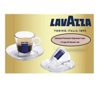 Lavazza Trasparenza Glass Espresso Set Pack 2's
