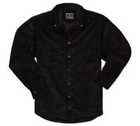 Lavecchia Plus Size Corduroy Shirt Men's Long Sleeve Shirt Casual LV-5578, black, 5XL