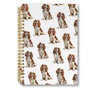 laveliabel Cavalier King Charles Spaniel Gifts Spiral Notebook, Gifts for Women Dog Mom Journaling Notebooks, Dog Lovers Gift College Ruled Spiral Notebook for School Office Supplies, 5.5x8.3inch