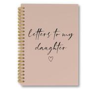 laveliabel Letters to My Daughter Spiral Notebook, Dear Daughter Journal, Baby Journals for First Time Moms, Memory Keepsake College Ruled Spiral Notebook for Kids Girl Baby, 5.5x8.3 Inches