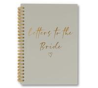 laveliabel Letters to the Bride Spiral Notebook, Bridal Shower Gifts, Wedding Engagement Journaling Notebooks, Just Married Gifts College Ruled Spiral Notebook for Bride Broom, 5.5x8.3 Inches
