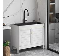 Lavello da cucina commerciale per interni con Mobile, lavello di servizio, Garage industriale con rubinetto, lavello di servizio per lavanderia indipendente, stazione di lavaggio per animali Domestic