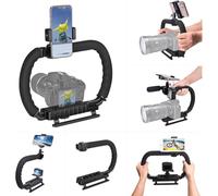 Laven & Ivory Camera Stabilizer Handle Grip for DSLR & Action Cameras - Video Recording Stabilizer with Anti-Slip Foam Grip, Mount Compatible with GoPro, Canon, Nikon, Smartphones (Both Handed)