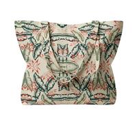 lavendel 100% Cotton Tote Shoulder Bag with Inner Pocket - Premium Digital Prints, Reusable Shopping Bag for Everyday, Casual & Beach Use - Modern Designs (Pastel Bloom)