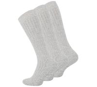 lavendel Men's Knee Wool Socks, Long Thermal Cushioned Socks, 3 Pairs Winter Warm Boot Welly Bocks, Breathable Soft Knee High Socks, Work Socks (UK, Numeric, 9, 11, Regular, Regular, Light Grey)