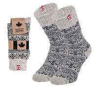lavendel Wool Socks, Canadian Socks, Warm Cosy Natural Thermal Socks for Men and Women, Cushioned Nordic Style Winter Socks, 1 Pair (UK, Numeric, 2.5, 5, Regular, Regular, Black)