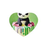 Lavender air freshener card, Hanging Scented Cards for Car Office or Home, Auto Decorate with panda cake Print