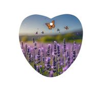 Lavender And Butterflies Car Air Freshener Hanging, Long Lasting Scented Car Aromatherapy Tablets, Love form Fragrance Scented Cards for Vehicles, Bedroom, Wardrobe White-style