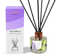 Lavender and Citrus Reed Diffuser | Premium Quality 100ml Diffuser Bottle with 10 Fibre Sticks | Natural Ingrediemts | Handmade | Vegan and Pet Friendly | Long-Lasting Scent | Made in the UK