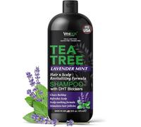Lavender and Peppermint Shampoo with Tea Tree Oil - 100% Pure Tea Tree Oil - For Dry & Itchy Scalps, Deep Moisture and Cleansing, Sulfates and Paraben Free, Made in USA - 400ml