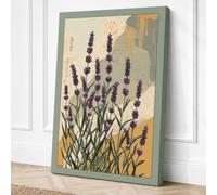Lavender & Architecture Canvas Wall Art Print 24x16 Inch