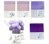 Lavender Bags 40 Pack Empty Sachet Bag 4 Styles - Purple Cotton Gauze Drawstring Bags Lavender Sacks for Filling Dried Flowers Herbs Potpourri - DIY Aromatherapy Wardrobe Freshener Gift Making (9A)