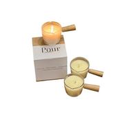 Lavender Body Serum Candle - Soy Wax, Shea Butter & Jojoba Oil Massage/Skin Candle with Free mini Balm & Spatula