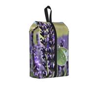 Lavender Butterfly Field Shoe Bag for Travel-Waterproof Shoe Organiser for Suitcase, 3 in 1 Storage Pouch for Gym Trainers