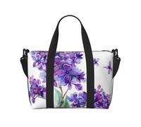 Lavender Butterfly Hand Travel Bag - Lightweight and Versatile Travel Companion with Spacious Design, Multi-Purpose Bag, Luggage Bag, Beach Bag, Gym Bag, Sports Bag
