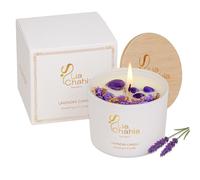 Lavender Candles Gifts for Women with Amethyst Crystals for Sleep, Relaxation & Stress Relief - Aromatherapy Soy Candle 30 Hrs - Christmas Gifts