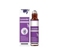 Lavender Essential Oil Roll On, Calming Lavender Oil Blend for Sleep and Stress Relief & Relaxation, Lavender Essential Oils for Skin Nourishment, Non-Greasy, Fast Absorbing (1, 10ml)
