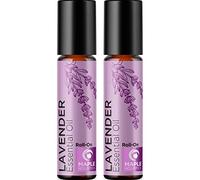 Lavender Essential Oil Roll On - Lavender Oil Pulse Point Roller Ball Essential Oil Set for Skin - On The Go Pre-Diluted Skin Safe Relaxing Aromatherapy Oil Made with Pure Oils (2 Pack)