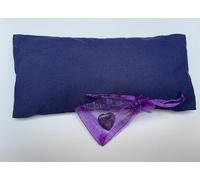 Lavender Eye Pillow with Linseed & Crystal Heart Amethyst Gem Spiritual Energy, Weighted Aromatherapy Eye Mask for Sleep, Yoga, Meditation & Headache Relief - Natural Soothing Relaxation Pillow