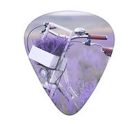 Lavender Field Bike Guitar Plectrums 12 Pieces Set =>> Comfortable In The Hand With Smooth Edges Three Thicknesses To Match