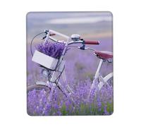 Lavender Field Bike Mouse Pad Ultra-Smooth Gaming Mousepad Non-Slip Rubber Base Washable Perfect For Desk