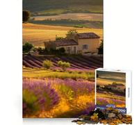 Lavender Fields 1000 Adult Pieces Jigsaw Puzzle Enjoyable Game Nice Thick Family Enjoyable Art Piece (38x26cm)