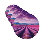 lavender fields Car Air Freshener Cards for Women Men 4 Pack Cute Car Accessories Long Lasting Scent Car Diffuser Hanging Auto Aromatherapy Tablets Car Fresheners Gifts