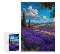 Lavender Fields Dreamscape Puzzle 1000 Teile Schwer Puzzle Spielzeug Lernspiel Impossible Herausforderungsspielzeug Für Erwachsene Kinder 300 PCS
