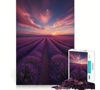 Lavender Fields Forever Jigsaw for Teenagers1000 Pieces Focus Skill Smooth Cut Fun Hobby (38x52cm)