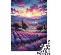Lavender Fields in Provence, France20 Puzzles for Adults 500 Puzzles for Adults 500 Pieces Puzzle 500 Pieces 500 Piece Jigsaw Puzzles for Gift 500pcs (52x38cm)