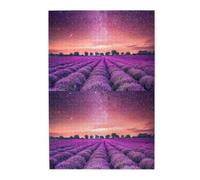 Lavender Fields, Jigsaw Puzzles 1000 Pieces, Wooden Jigsaw Family Game Wall Decor for Adults Teens