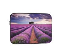 Lavender Fields Laptop Bag 10 inch Business Briefcase Gifts for Men Women Water Resistant Laptop Sleeve Carry On Laptop Case Shockproof Protective Computer Bag Notebook Case