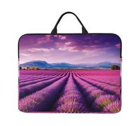 Lavender Fields Laptop Case Sleeve 14 inch Shockproof Protective Notebook Case Travel Laptop Bag with Handle Waterproof Computer Cover Briefcase Handbags for Men Women