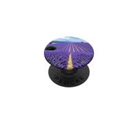 Lavender Fields Mountain Landscape Purple Bloom Scenic PopSockets Adhesive PopGrip
